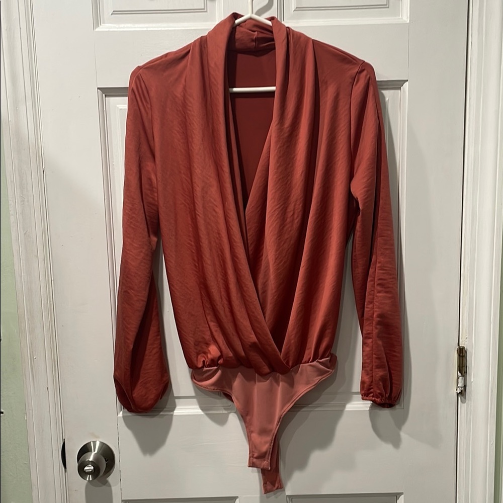 Rust Long Sleeve Bodysuit